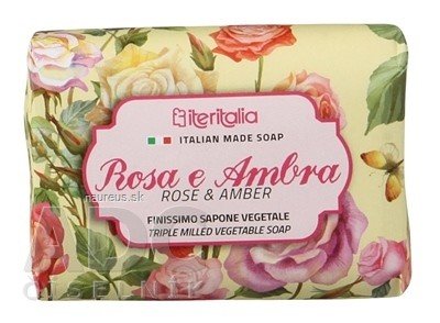 ITERITALIA Srl Iteritalia Rostlinné mýdlo Růže a Jantar 1x125 g