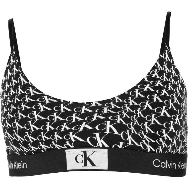 Calvin Klein '96 COTTON-UNLINED BRALETTE Dámská podprsenka, černá, velikost XL