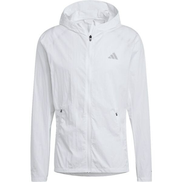 adidas MARATHON JACKET Pánská běžecká bunda, bílá, velikost M