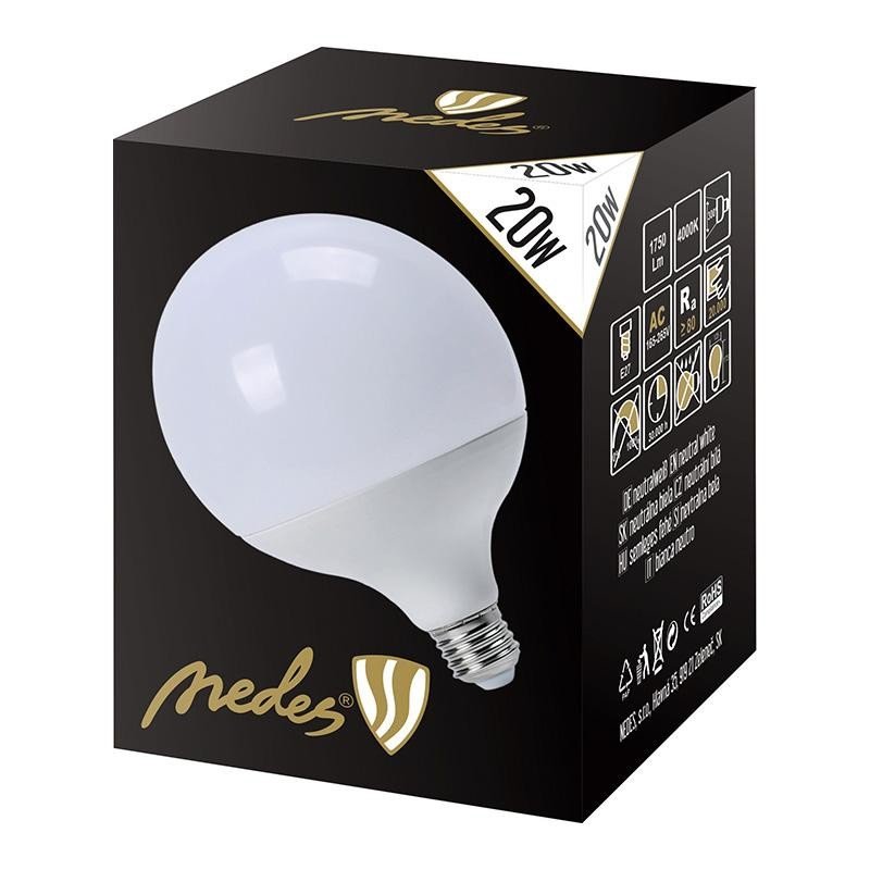 Nedes LED žárovka G125 20W 2060lm 4000K 300° E27 ZLS924