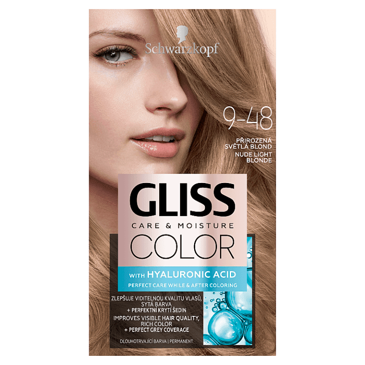 Schwarzkopf Gliss Color dlouhotrvající barva přirozená světlá blond 9-48