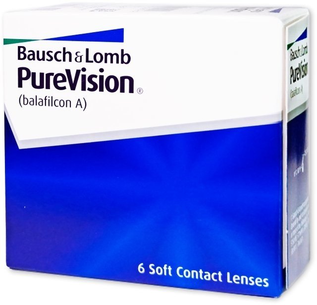 Bausch & Lomb PureVision měsíční kontaktní čočky -1,75 6 čoček