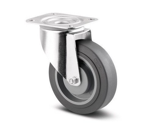 Kolečko průmyslové otočné 125mm plotýnka