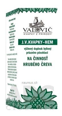 VALOVIČ, s.r.o. JV KAPKY - HEM na činnost tlustého střeva 1x50 ml 50 ml