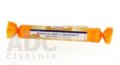 Sanotact GmbH INTACT rolka HROZNOVÝ CUKR S vit.C POMERANČ pastilky 1x40g 40 g