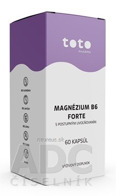 TOTO Pharma s.r.o. TOTO magnézium B6 FORTE cps 1x60 ks