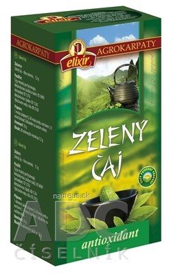 AGROKARPATY, s.r.o. Plavnica AGROKARPATY ZELENÝ ČAJ 20x1,5 g (30 g) 20 ks