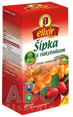 AGROKARPATY, s.r.o. Plavnica AGROKARPATY BIO Šipka s rakytníkem ovocno - bylinný čaj, balené sáčky, 20x1,5 g (30 g) 20 ks