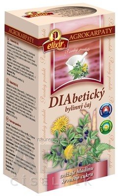 AGROKARPATY, s.r.o. Plavnica AGROKARPATY diabetické ČAJ čistý přírodní produkt, 20x2 g (40 g) 20 x 2 g
