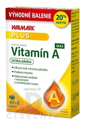 WALMARK, a.s. WALMARK Vitamín A MAX cps 40 + 8 (20% navíc) (48 ks)