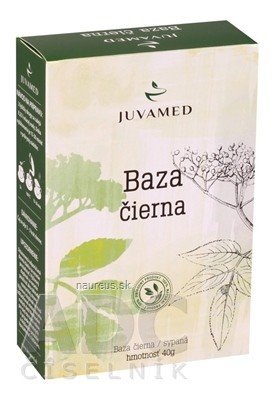JUVAMED s.r.o. JUVAMED BAZA ČERNÁ - KVĚT bylinný čaj sypaný 1x40 g 40 g