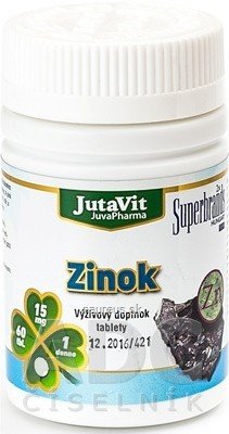 JuvaPharma Kft. JutaVit Zinek tbl 1x60 ks 60 ks