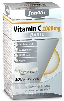 JuvaPharma Kft. JutaVit Vitamin C 1000 mg Basic tbl 1x100 ks