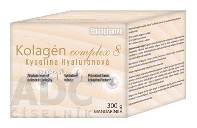 BENEVIT, s.r.o. EDENPharma Kolagen complex 8 Kyselina Hyaluronová prášek příchuť mandarinka 1x300 g