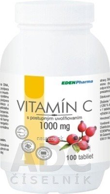 EDENPharma, s.r.o. EDENPharma VITAMIN C 1000 mg tbl s postupným uvolňováním 1x100 ks