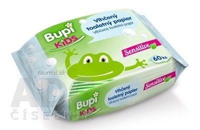 PALMA a.s. Bupi KIDS Vlhčený toaletní papír Sensitive 1x60 ks