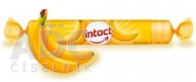 Sanotact GmbH INTACT HROZNOVÝ CUKR s vitamínem C s příchutí banánu (pastilky v roli) 1x40g