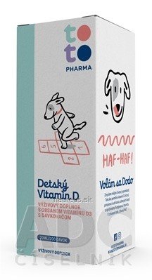TOTO Pharma s.r.o. TOTO Dětský Vitamin D kapky s dávkovací pumpičkou 1x20 ml
