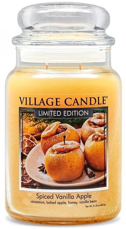 Svíčka vonná Village Candle, pečené vanilkové jablko, velká, 600 g - 4260310