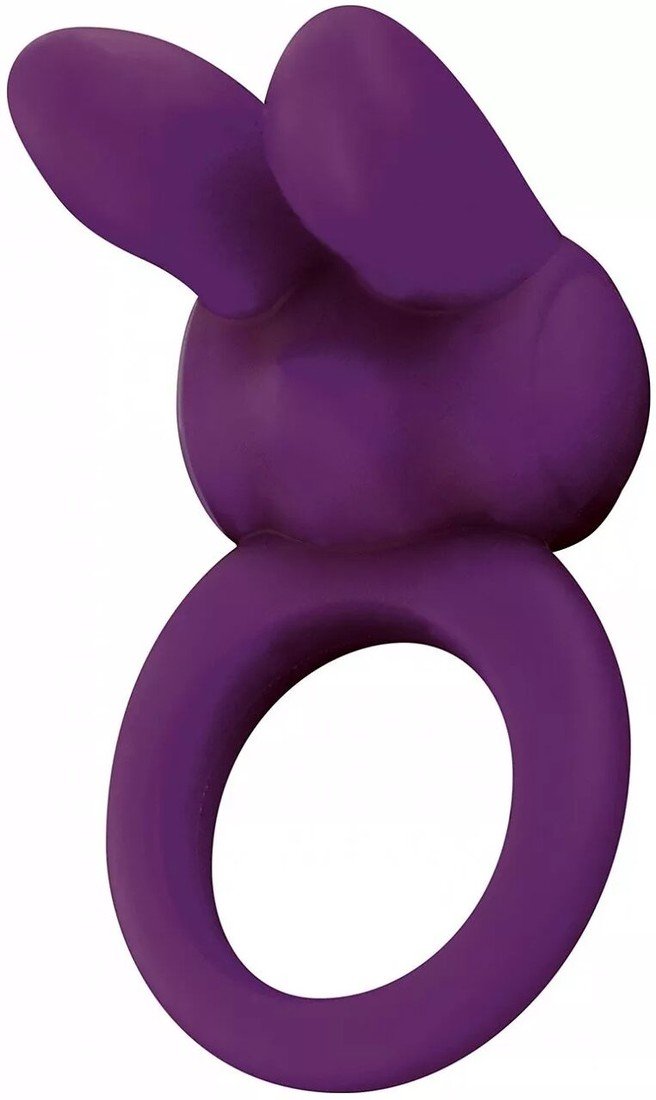 Kroužek Silicone Rabbit, vibrační, erekční, fialový 1 ks - KrouErekRS02