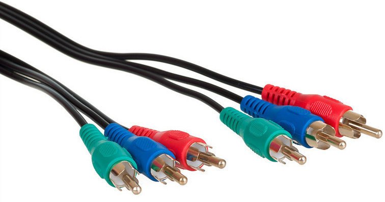 AQ KVY020, 3 RCA (cinch)/3 RCA (cinch) - video kabel, 2m - xkvy020