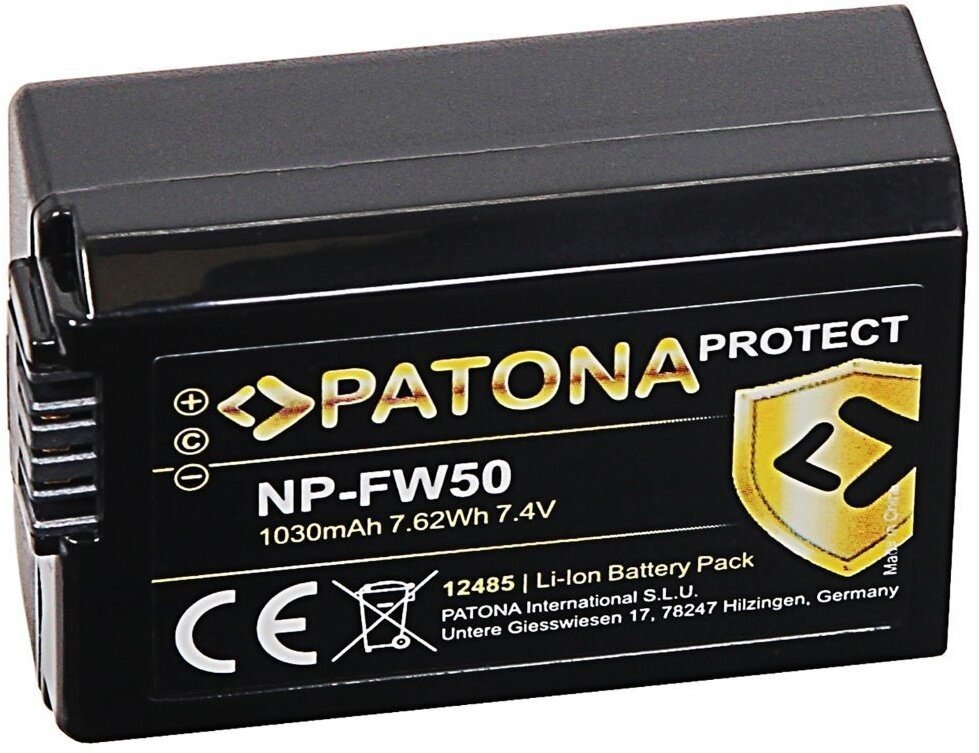 PATONA baterie pro Sony NP-FW50 1030mAh Li-Ion Protect - PT12485