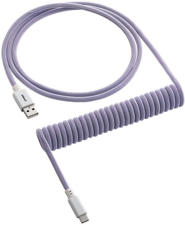 CableMod Classic Coiled Cable, USB-C/USB-A, 1,5m, Rum Raisin - CM-CKCA-CW-PW150PW-R