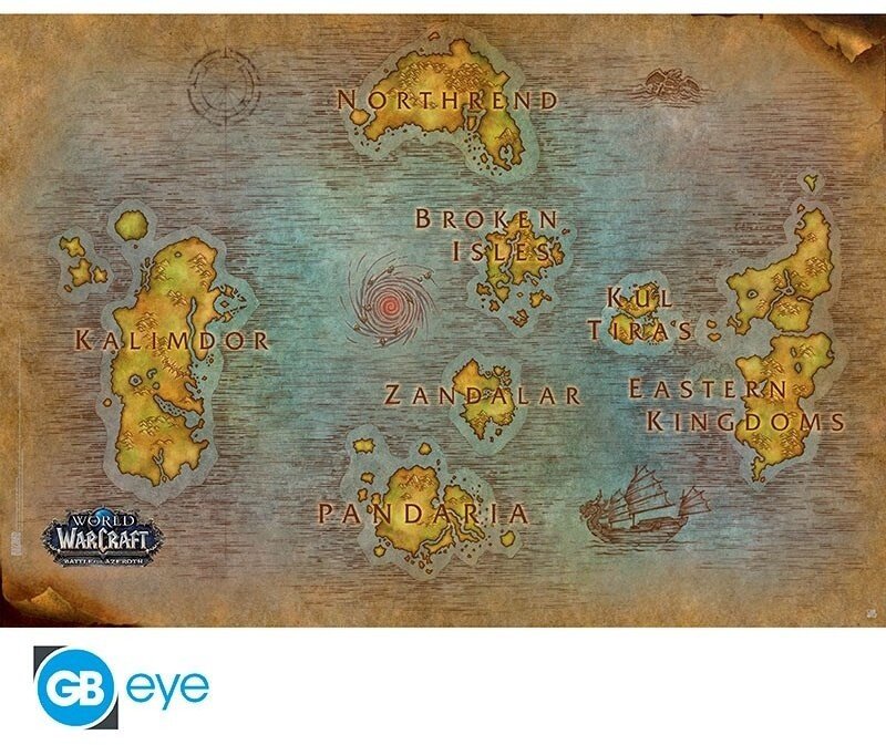 Plakát World of Warcraft - Map (91.5x61) - ABYDCO541