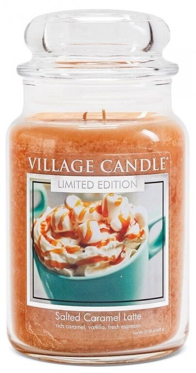 Svíčka vonná Village Candle, latté se slaným karamelem, velká, 600 g - 4260298