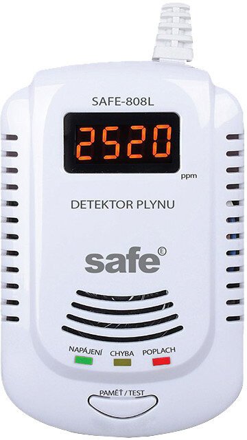 SAFE 808L hlásič zemního plynu, LCD displej - SAFE 808L