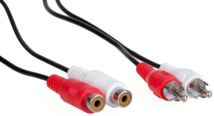 AQ KAS025 - 2xRCA (cinch) - 2x RCA (cinch) prodlužovací audio kabel, 2,5m - xkas025