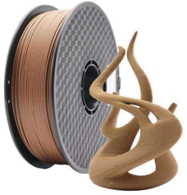 Gembird tisková struna (filament), PLA, 1,75mm, 1kg, přírodní dřevo - 3DP-PLA-WD-01-NAT