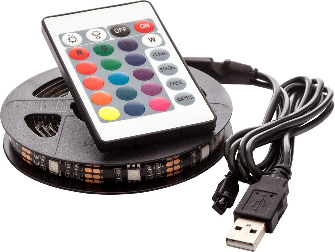 OPTY USB LED pás 150cm, RGB, dálkový ovladač - OPTY 150SR