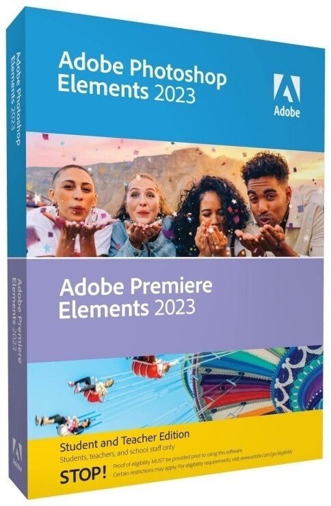 Adobe Photoshop & Adobe Premiere Elements 2023 ENG WIN Student&Teacher Edition - BOX - 65325754