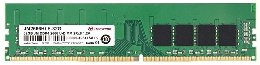 Transcend 32GB DDR4 2666 CL19 - JM2666HLE-32G