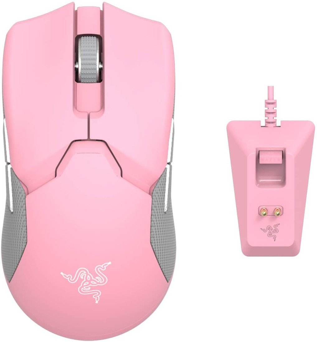 Razer Viper Ultimate + Mouse Dock Quartz Edition, růžová - RZ01-03050300-R3M1