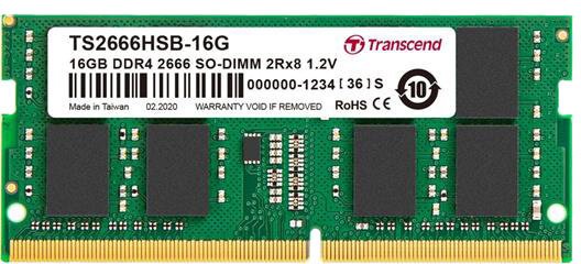 Transcend 4GB DDR4 2666 CL19 SO-DIMM - TS2666HSH-4G