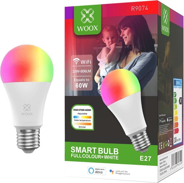 WOOX Smart WiFi E27 LED Bulb RGB+CCT R9074 - R9074