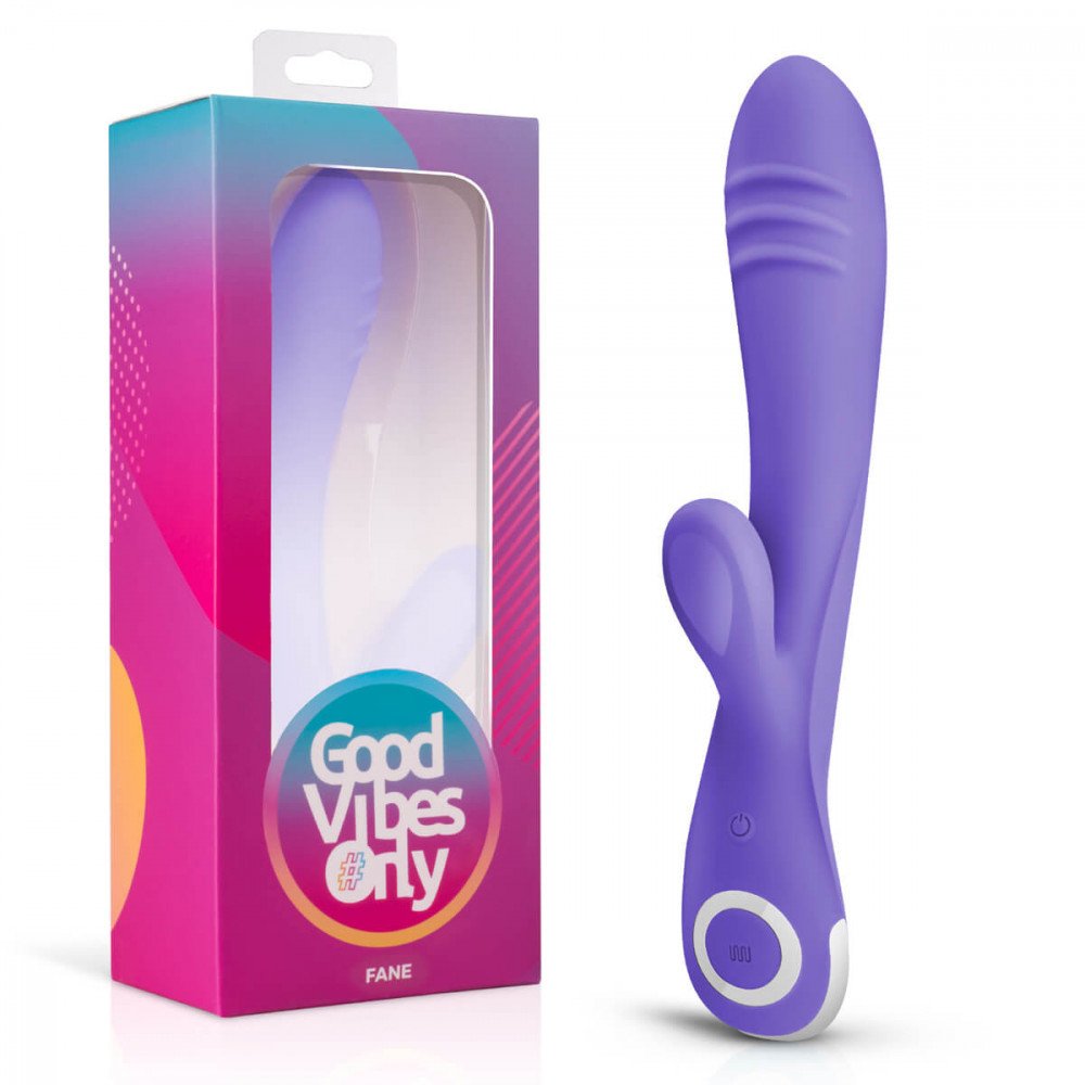 Good Vibes Only Fane Rabbit - rechargeable clitoral vibrator (purple)