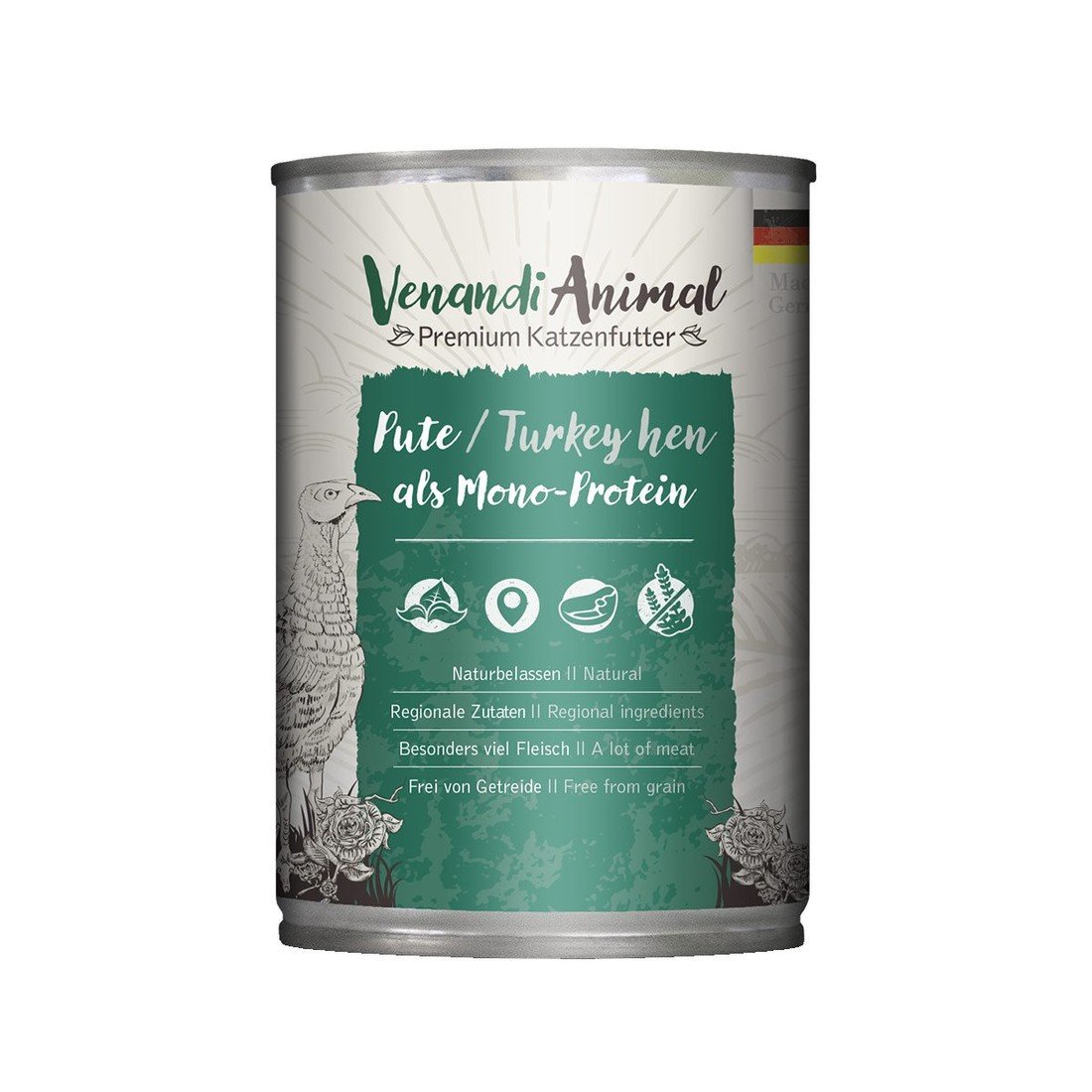 Venandi Animal krůtí maso jako jediný zdroj bílkovin 24× 400 g