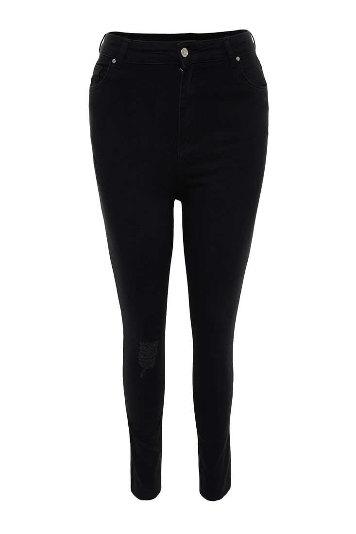 Trendyol Curve Plus Size Jeans - Black - Skinny