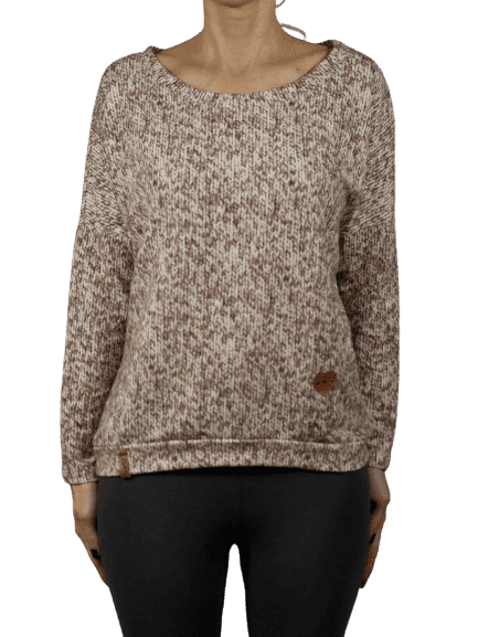 Blouse white-brown mi... mi 996.R41