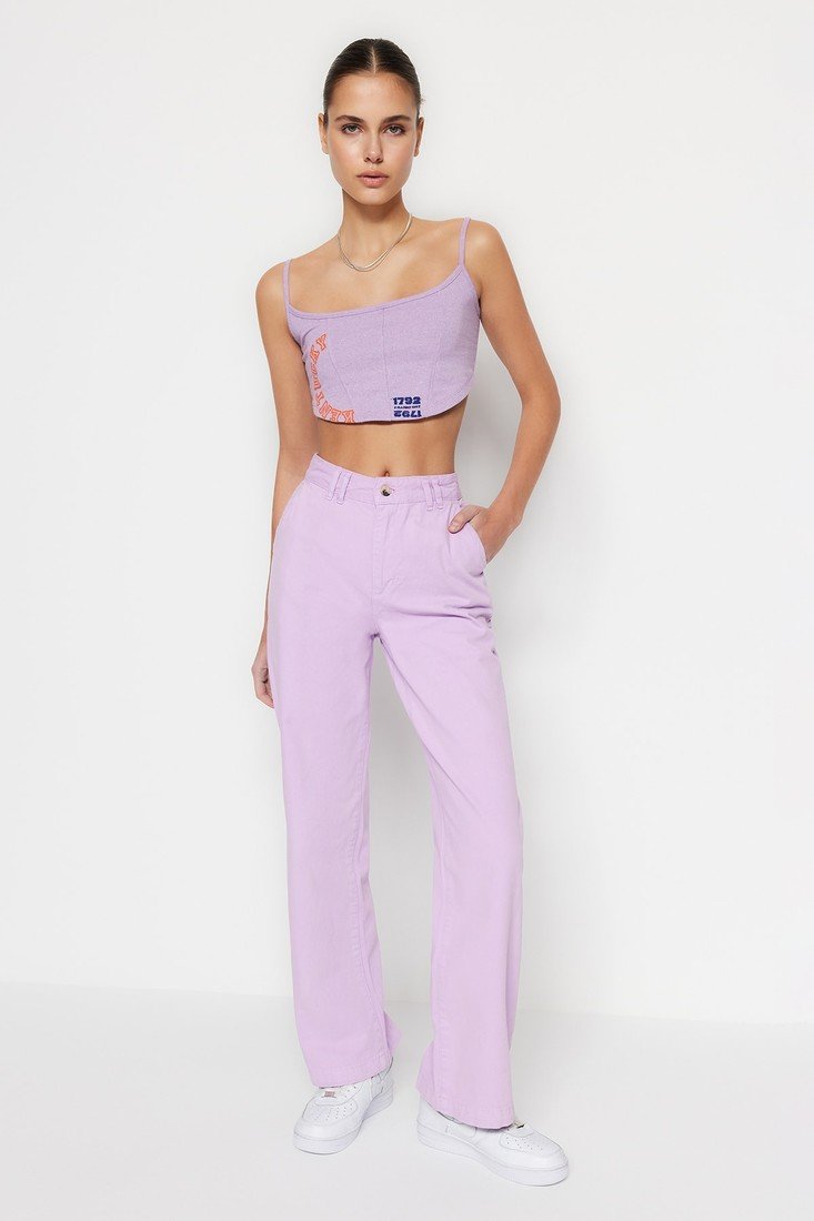 Trendyol Jeans - Purple - Wide leg