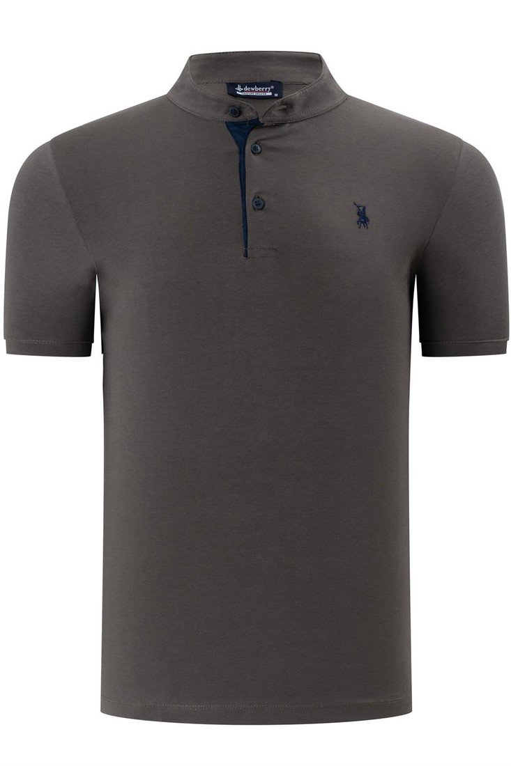 T8560 DEWBERRY T-SHIRT-PLAIN KHAKI