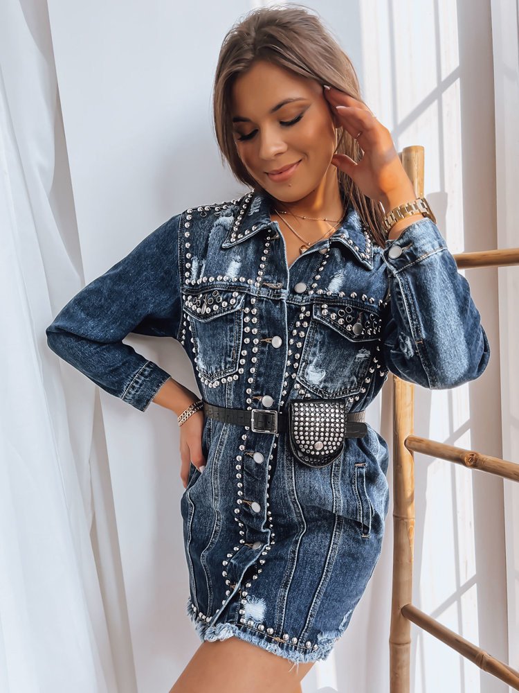 Dámská džínová bunda KALUS modrá Dstreet