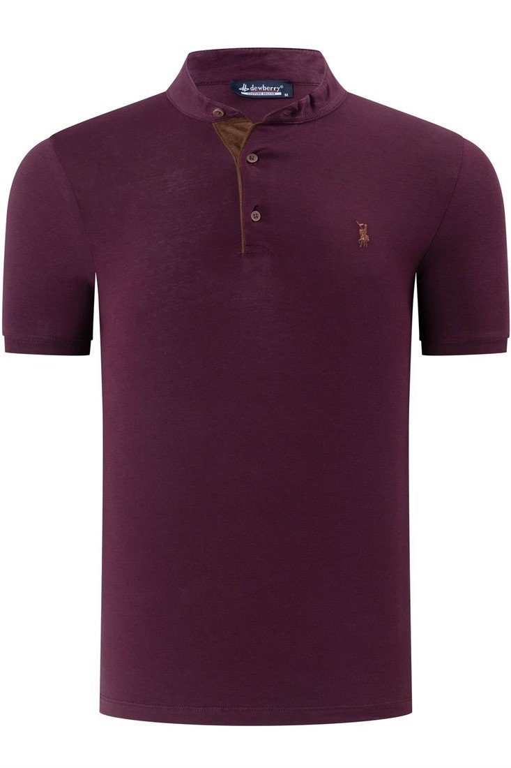 T8560 DEWBERRY T-SHIRT-PLAIN PURPLE