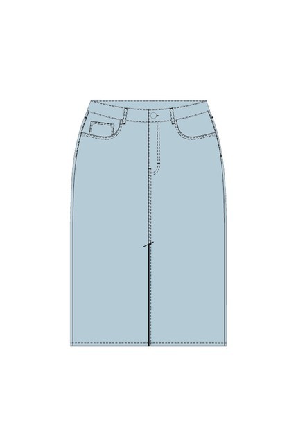 DÁMSKÁ SUKNĚ L-SC-4008 MODRÁ