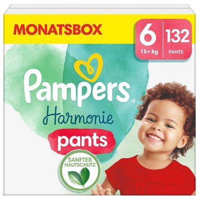 PAMPERS Pants Harmonie velikost 6 Plenkové Kalhotky, měsíční balení 132 ks