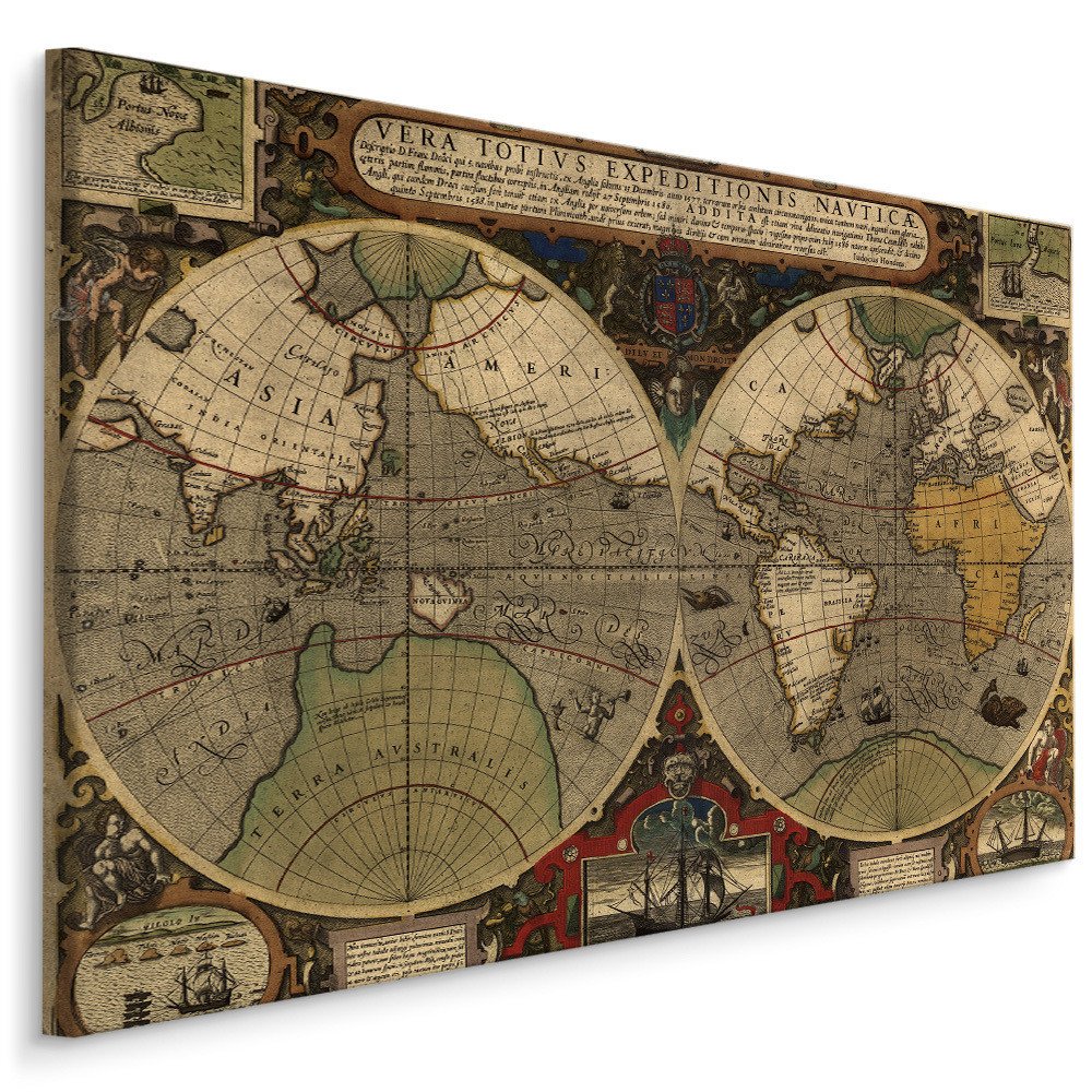 MyBestHome BOX Plátno Mapa Starověkého Světa Varianta: 30x20