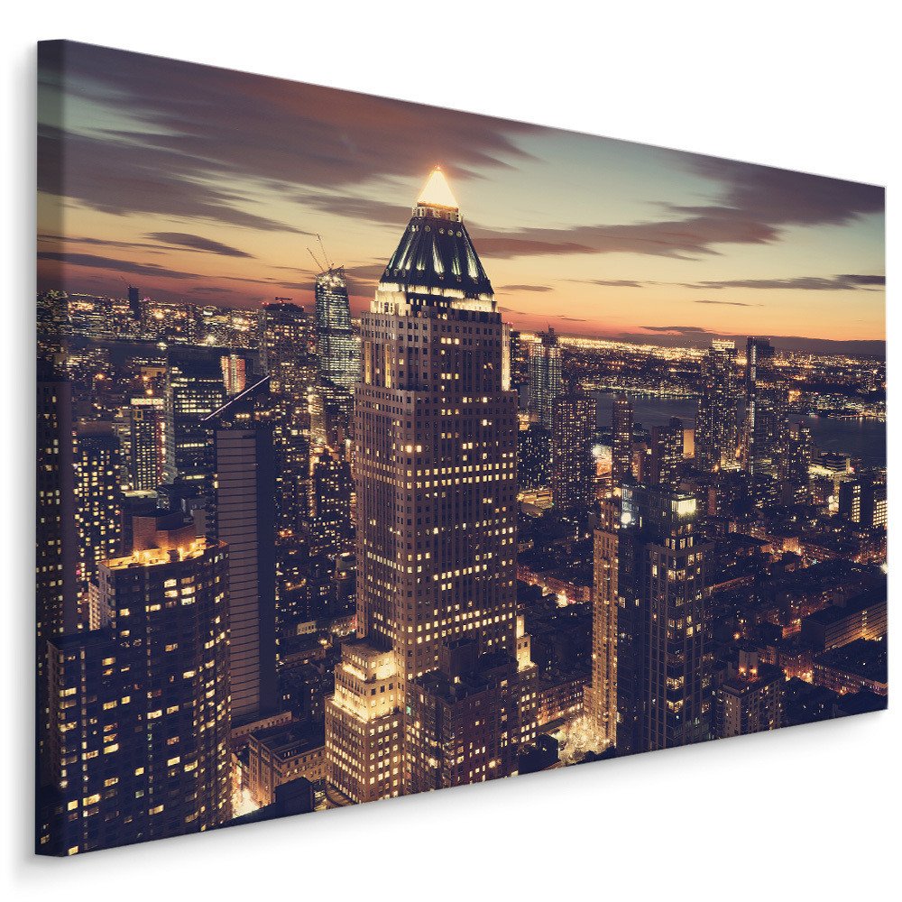 MyBestHome BOX Plátno New York V Noci Varianta: 30x20